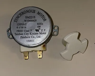 OEM WPW10466420 Microwave Oven Turntable Motor SM221E W10337248 • $18.95