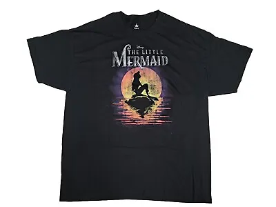 Disney Little Mermaid Ariel Men's Shirt 2XL (50-52) Poster Design NEW Black • $9.99