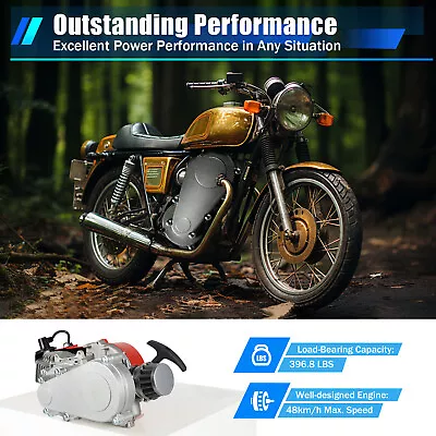 49cc 2-Stroke Engine Motor + Gear Box Air Filter For Mini Dirt Bike ATV Scooter • $58.90