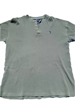 Moose Creek Shirt Mens XL Green Henley Short Sleeve Shirt  • $12.99