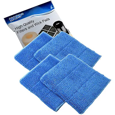 4-Pack Washable Blue Steam Mop Pads For HAAN BS FS HS MS SI SV Series Steamers • $21.45