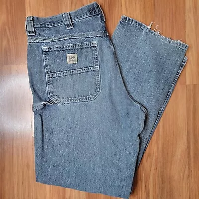 Vtg Lee Carpenter Jeans Mens 38X34 Blue Denim Y2K Workwear Classic Chores Skate  • $13.95