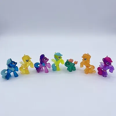 My Little Pony Blind Bag 7 Mini Figures Glitter Transparent Clear Wave 10 7 • $22.95