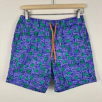 J. Crew 90's Retro Pattern Swim Trunks 6  Lined L3959 Mens Small S • $24.89