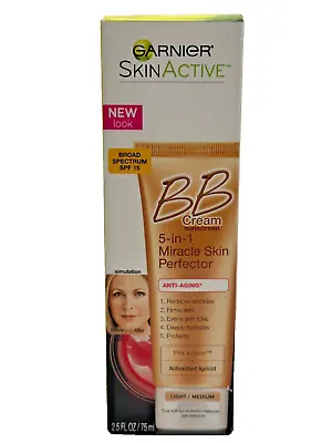 Garnier BB Cream Anti-Aging 5-In-1 Miracle Skin Perfector LIGHT/MEDIUM 2.5 Oz • $59.95