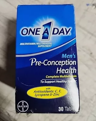 One A Day Men's Pre Conception Health Multivitamin Support Healthy Sperm 30 Ct • $16.99