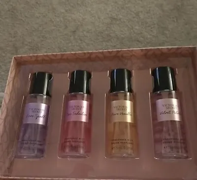 Victoria's Secret Fragrance Mist Collection 4 Piece Mini Mist Gift Set • $44.50