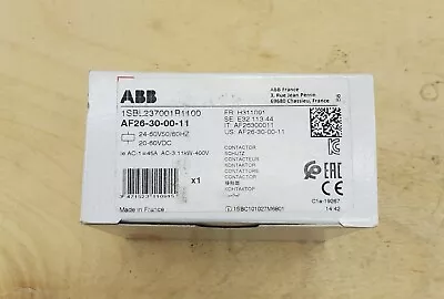 ABB 45 Amp Contactor AF26-30-00-11 W/ 24 To 60V AC/DC Coil 15HP @ 480 VAC - NEW • $63.90