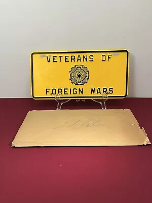 🔴 VFW License Plate Veterans Of Foreign Wars Military U.S. Army Marines Navy • $65