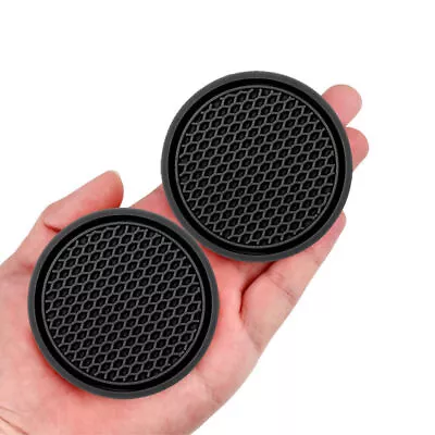 2pcs Car Auto Cup Holder Anti-Slip Insert Coaster Pad Mat Black Car-Accessories • $5.99