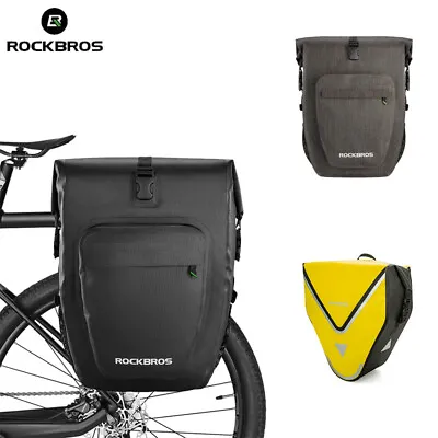 ROCKBROS Bicycle Rear Rack Pannier Bag Waterproof 27L MTB Bike Cycling Trunk Bag • $76.25