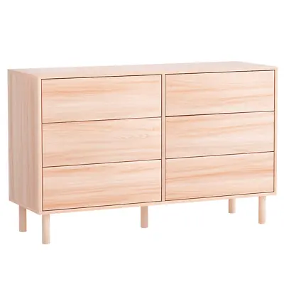 Artiss 6 Chest Of Drawers Cabinet Dresser Table Tallboy Storage Bedroom Pine • $178.08