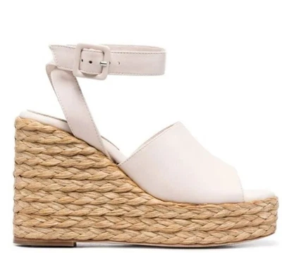 $63 • Buy Paloma Barcelo 41 NEW! Clama Jute Wedge Taupe  $345