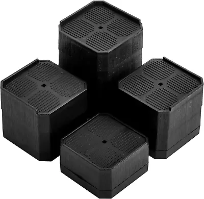 8 Pack Bed Risers 2 Inch Heavy Duty Furniture Lifters Stackable Square Couch New • $26.19