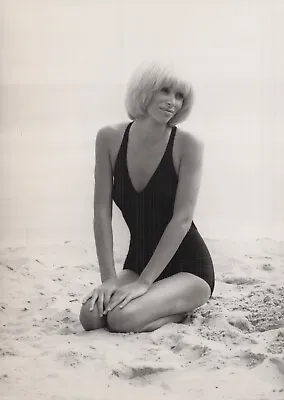 Mireille Darc (1960) 🎬⭐ Cheesecake Swimsuit - Alluring Pose Vintage Photo K 164 • $23.99