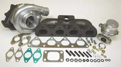 FOR Honda H22 H-Series T3/T4 CAST Turbo Manifold Wastegate Custom Package Kit • $374