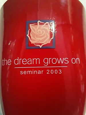 Mary Kay Red Coffee Cup Mug The Dream Grows On Seminar 2003 Collectors Flower • $23.99