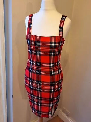 Brand New Shein Ezwear Red Tartan Mini Dress Size S • £4