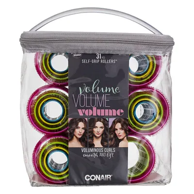 Conair Self Grip Voluminous Curls Self-Grip Hair Rollers Assorted Sizes Ass... • $14.07