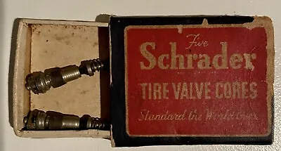 Two Tire Valve Cores Vintage Schrader In Box • $2.25