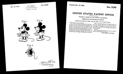 1930 Mickey Mouse PATENT Drawing Design Documents Art PRINT Walt Disney +PHOTO • $14.88