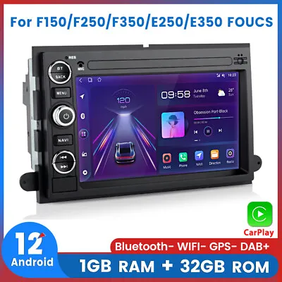 7  Car Radio Stereo Carplay For 2004-2008 Ford F150/250/350 Android GPS BT NAVI • $144.99