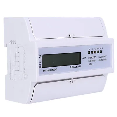 230/400V 5-100A EnergyConsumption Digital Electric Power Meter 3 Phase KWh Meter • $32