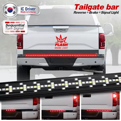 60  For Ford F-150/250 Tailgate Light Bar W/ Red Sequential Signal Strobe Brake • $76.10