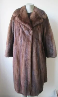 Women's Sz 14 Canadian Real Mink Fur Coat MINT CLEARANCE SALE! 🔥 • $250