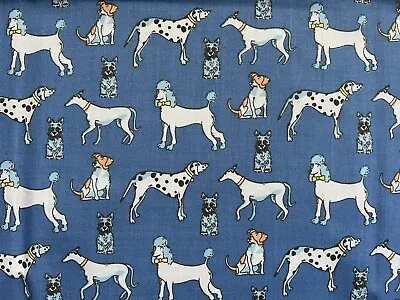 £2.20 • Buy Polycotton Fabric Fat Quarter Multi Dogs Material Poodles Dalmatian Terrier