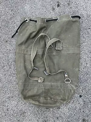 German Army Military Kit Bag Green Double Shoulder Strap 32  X 25  • £20