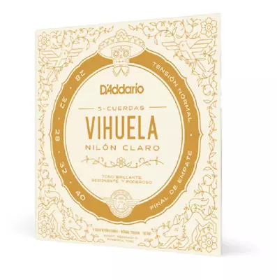 D'Addario MV10N Vihuela 5 String Set Clear Nylon Normal Tension Mariachi  • $7.95