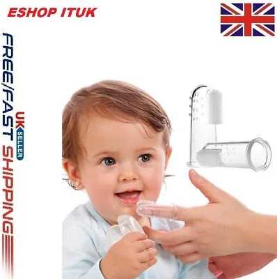 Finger Toothbrush Pet Dog Oral Dental Teeth Cleaner Care Hygiene Brush Soft • £2.15