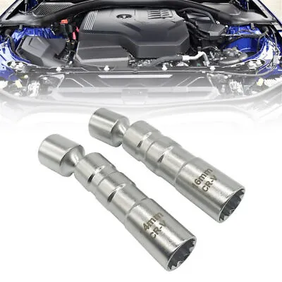 For BMW 12PT 14&16mm Thin Wall Magnetic Swivel 3/8  Spark Plug Socket Drive US • $11.99