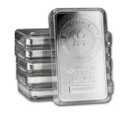 5 AIR-TITE 10oz Silver Bar STANDARD Size Capsule Acrylic Case • $17.99