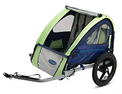  Bike Trailer For Toddlers Kids Single And Double Single Seat Green/Grey • $170.64
