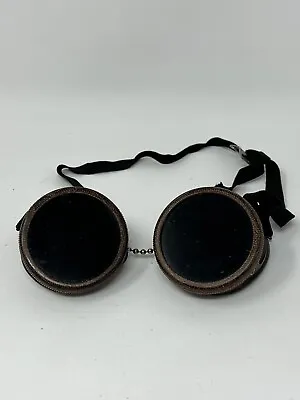 Vintage Safety Welders Goggles Cosplay Steampunk Antique Metal Glasses • $29.99