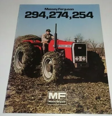 Massey Ferguson Dealers MF 294 274 254 Tractor Sales Brochure Literature Ad 3/82 • $14.99