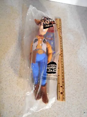 Vintage Woody Cowboy  1995 Burger King Disney Toy Story Plush Puppet New Sealed • $9.99