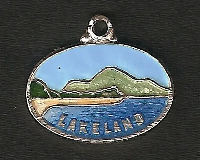 £5.99 • Buy Lakeland – Vintage Sterling Silver Enamel Travel Shield Bracelet Charm.