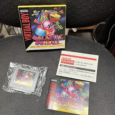 Galactic Pinball (JP) Nintendo Virtual Boy Nintendo Japan • $49.95