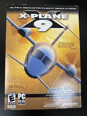 X-PLANE 9 Aircraft Simulation PC DVD (2009) - Laminar Research - Graphsim Ent. • $10.97