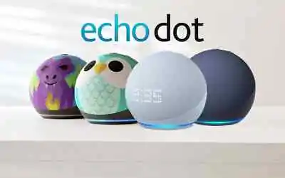 Amazon Echo Dot Smart Speaker With Alexa Ball Shape UK Plug • £38.41