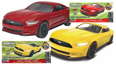 Revell 2015 + 2018 MUSTANG GT 1/25 Scale Plastic SnapTite Model Kit SEALED Ford • $41.96