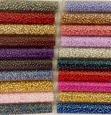 Miyuki Beads - Approx 22g Tube - Size 8/0 - Various Colours • £4