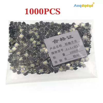 1000PCS/Lot SMD 4*4*1.5mm 4X4X1.5mm Tactile Tact Push Button Micro Switch • $12.52