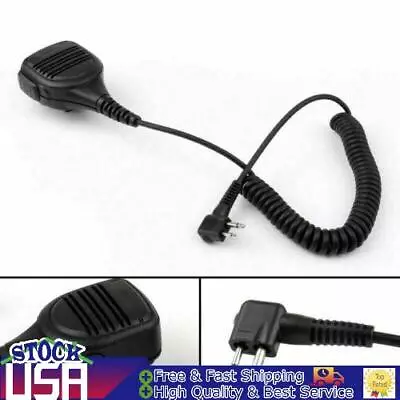 Shoulder Speaker Mic For  Radio 2 PIN GP68 CP150 GP88 CP200 PMMN4029A • $15.85