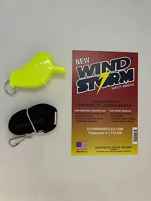 WINDSTORM Whistle YELLOW With BREAKAWAY LANYARD • $9.99