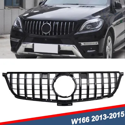 Front GT Grille Mesh For Mercedes Benz W166 2013-2015 ML350 ML400 ML550 ML63 AMG • $115.99