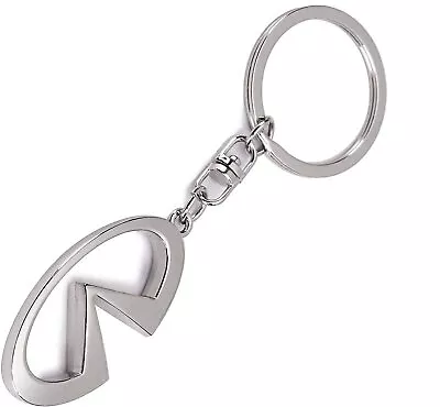 Metal For Infiniti 3D Logo Chrome Keychain • $10.99